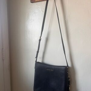 Michael Kors Black Leather Crossbody Bag
